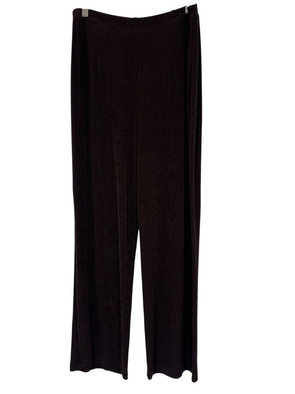 Chicos 2 Travelers Pull-On straight leg Pants Brown Stretch Size large USA